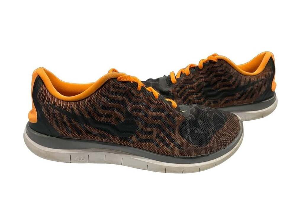 Nike Free 4.0 V4 Orange Black Running Shoes 8.5